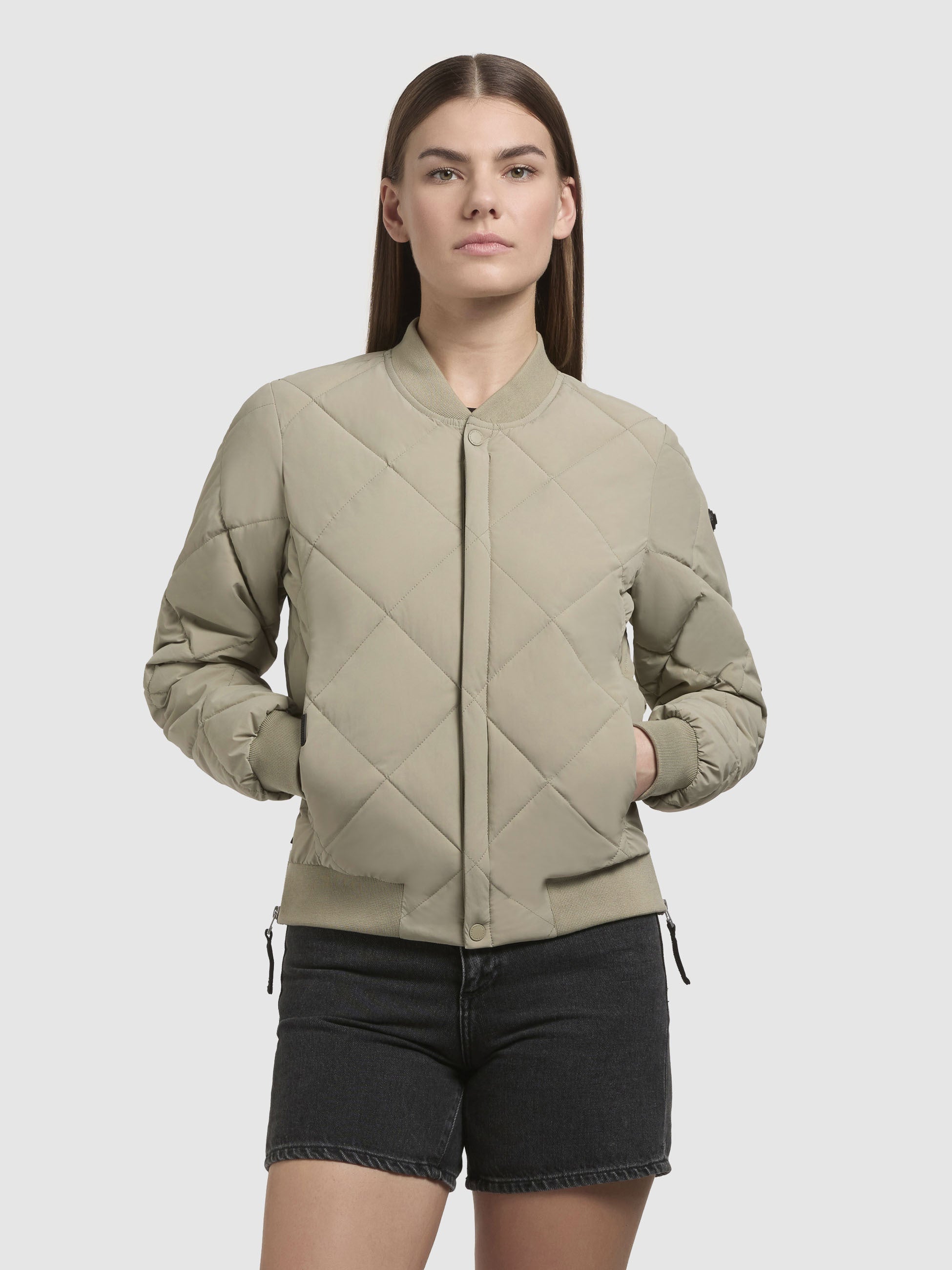 khujo-jacke-ange-damen-bomber-steppjacke-kurz-blassgr-n image 4