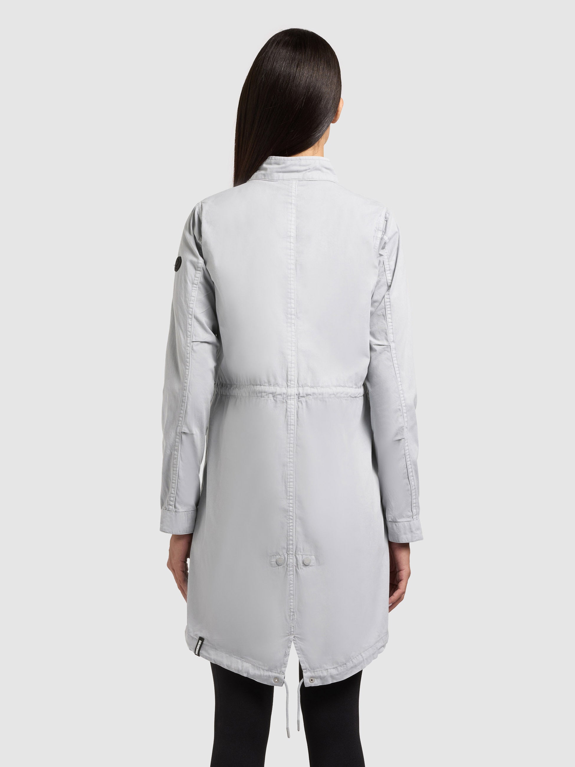 khujo-mantel-theres-light-grey-damen-parka-regular-fit-baumwoll-twill image 3