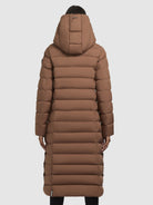 khujo-coat-teiva2-brown-wadenlanger-damen-steppmantel-mit-kapuze image 3