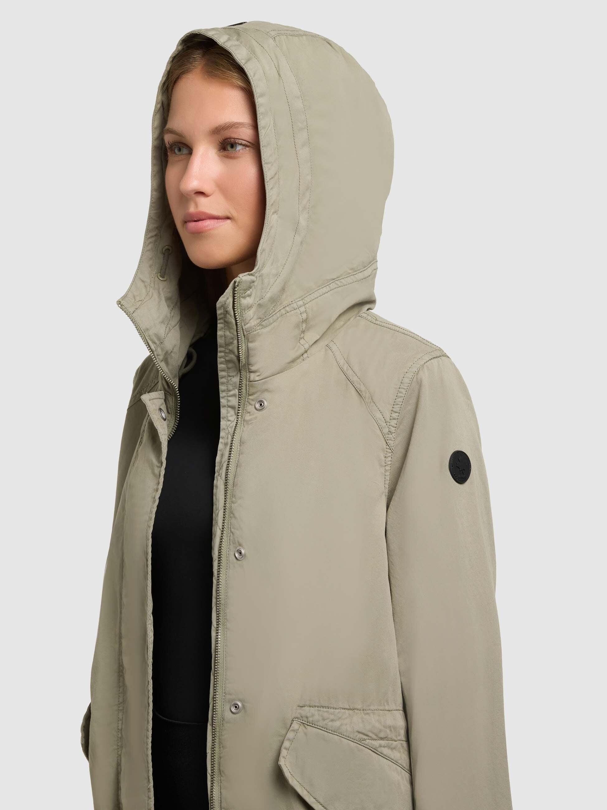 khujo-mantel-nika-reet-green-parka-damen-regular-fit-baumwoll-twill image 7