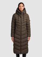 khujo-mantel-ingram4-dark-green-damen-steppmantel-tailliert-knielang image 4