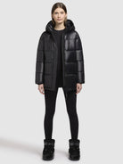 khujo-jacke-word3-satin-black-gl-nzende-damen-steppjacke-regular-fit image 6