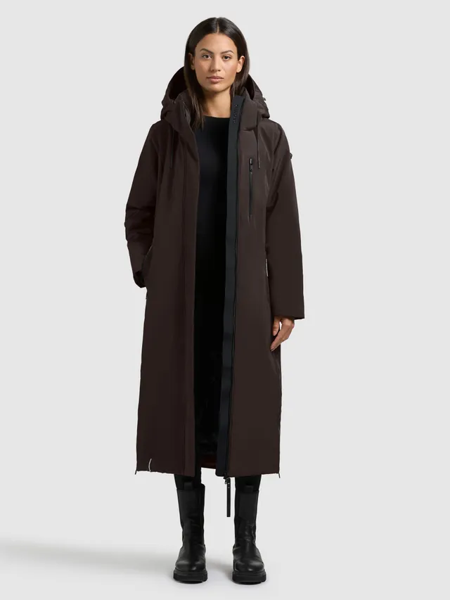 khujo-coat-lofi3-moody-plum-wadenlanger-damen-wintermantel-wasserabweisend image 1