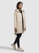 khujo-quinn-mantel-beige-damen-regenmantel image 2