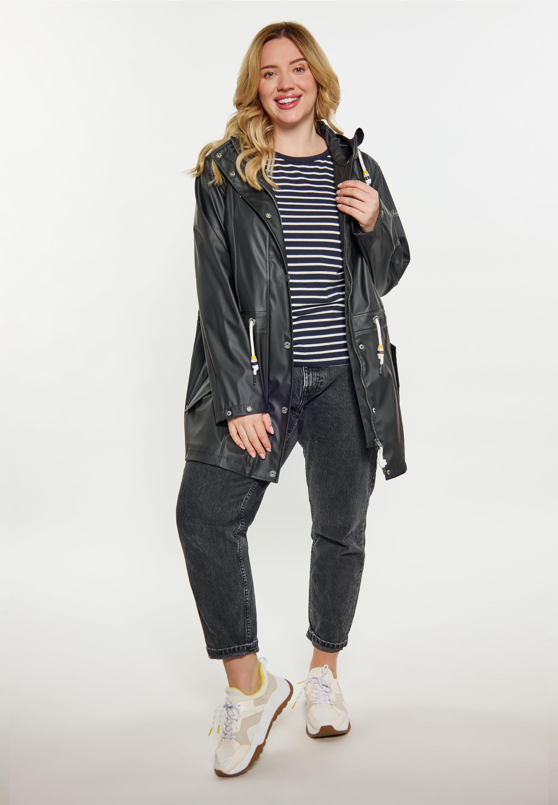 schmuddelwedda-damen-curvy-regenmantel-wetterfester-regenmantel-mit-kapuze image 2