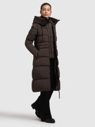 khujo-enakh-damen-steppmantel-moody-plum-slim-fit image 2