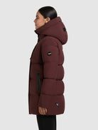 khujo-jacke-drown-matt-moscato-red-damen-steppjacke image 5