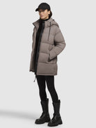 khujo-jacket-word3-matt-taupe-dark-steppjacke-regular-fit image 2