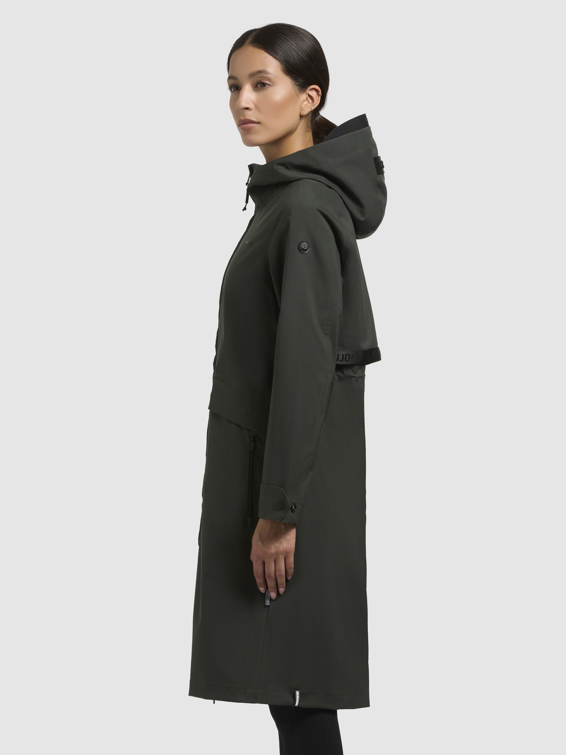 khujo-mantel-femke-damen-regenmantel-dunkelgr-n-slim-fit image 5