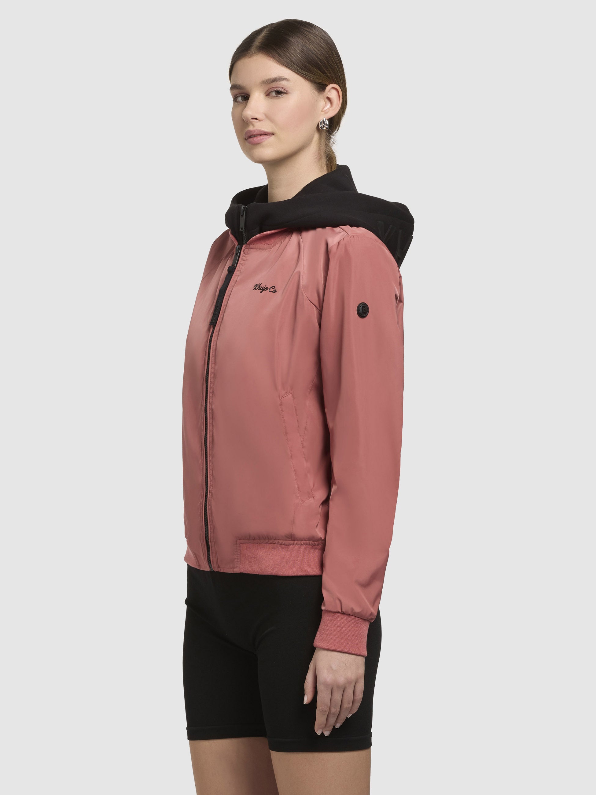 khujo-jacke-seeam-damen-bomberjacke-rostrot image 5