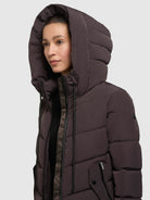 khujo-coat-mikia3-damen-knielanger-steppmantel-in-moody-plum image 7