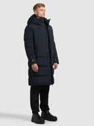 khujo-coat-siram2-port-blue-wattierter-steppmantel-knielang-loose-fit image 6