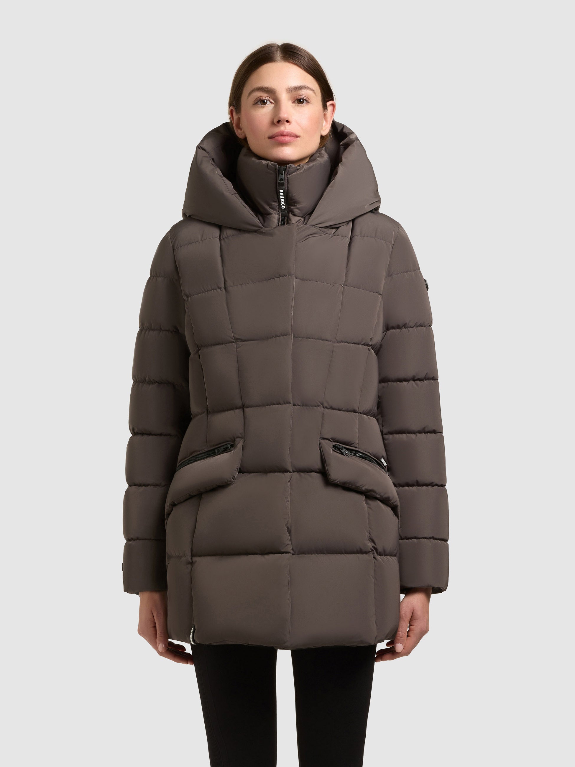 khujo-bric-graphite-grey-damen-steppjacke-mit-herausnehmbarem-einsatz image 4