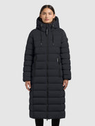 khujo-coat-simmie2-port-blue-damen-steppmantel-knielang-slim-fit image 4