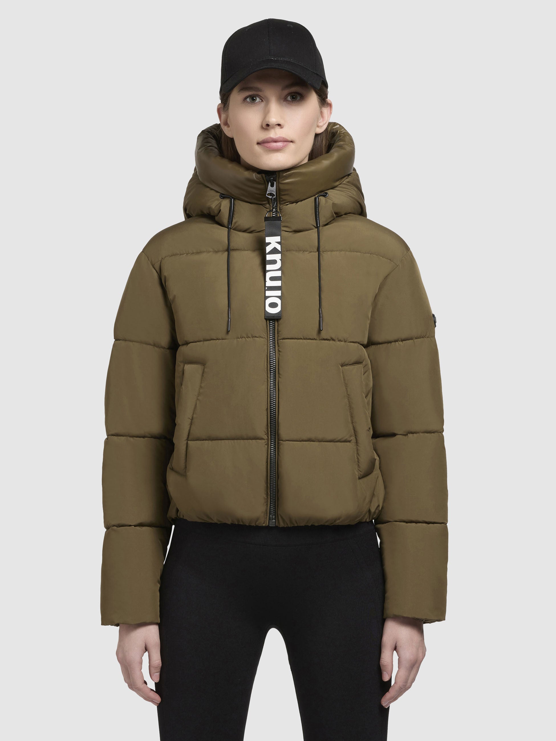 khujo-jacke-elida-khaki-damen-steppjacke-kurz-loose-fit image 4