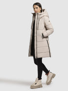 khujo-mantel-indie2-hellbeige-warm-wattierter-damen-wintermantel image 2