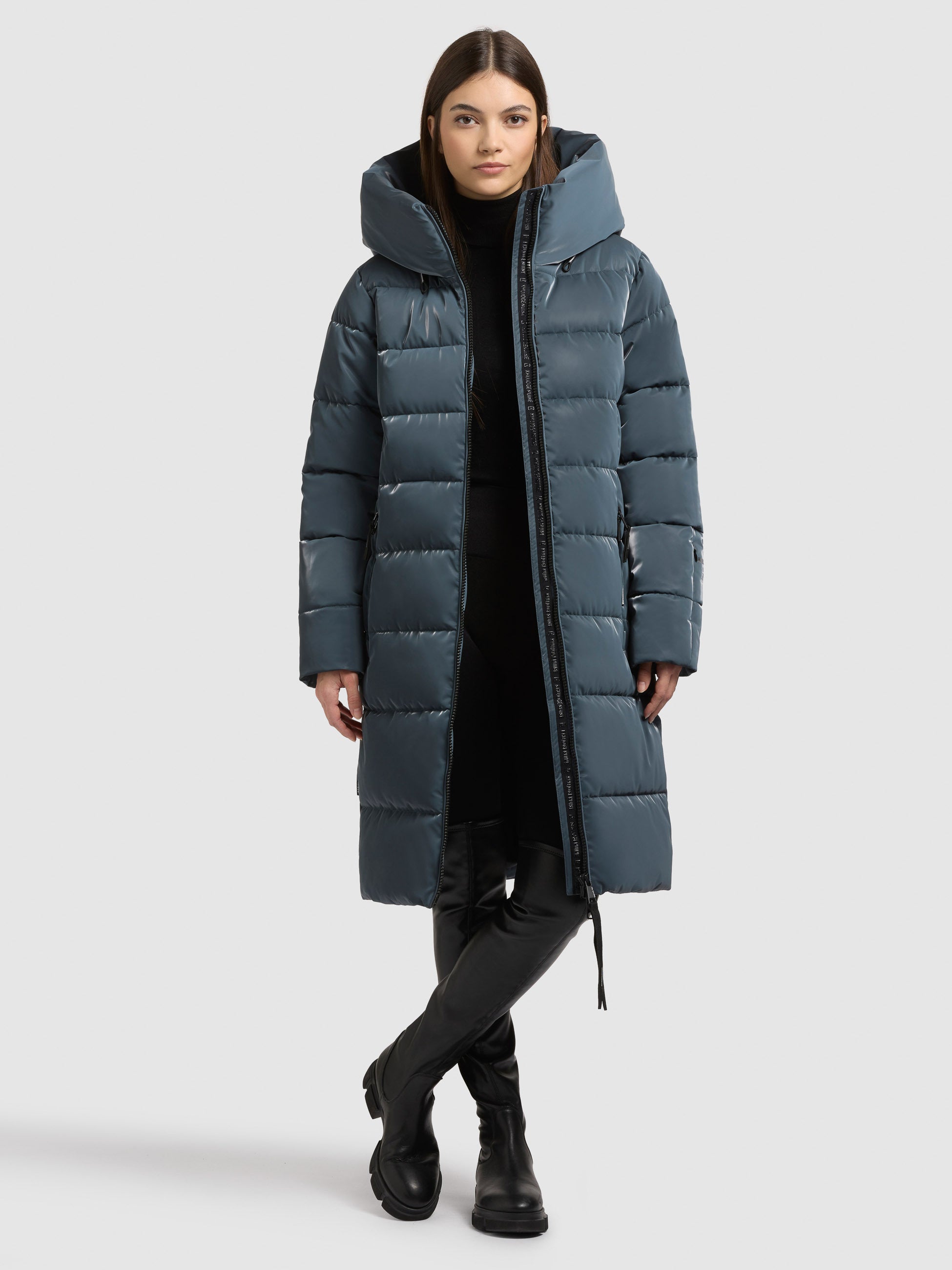 khujo-mantel-jilias6-shiny-dim-blue-gl-nzender-winter-steppmantel-mit-kapuze image 1