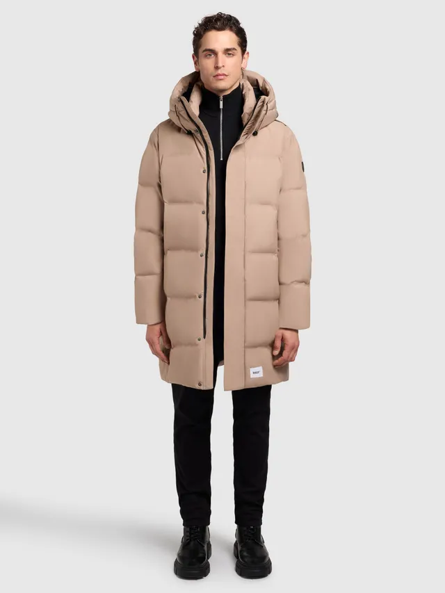 khujo-mantel-stank2-cookie-beige-lange-wattierte-damen-steppjacke image 1