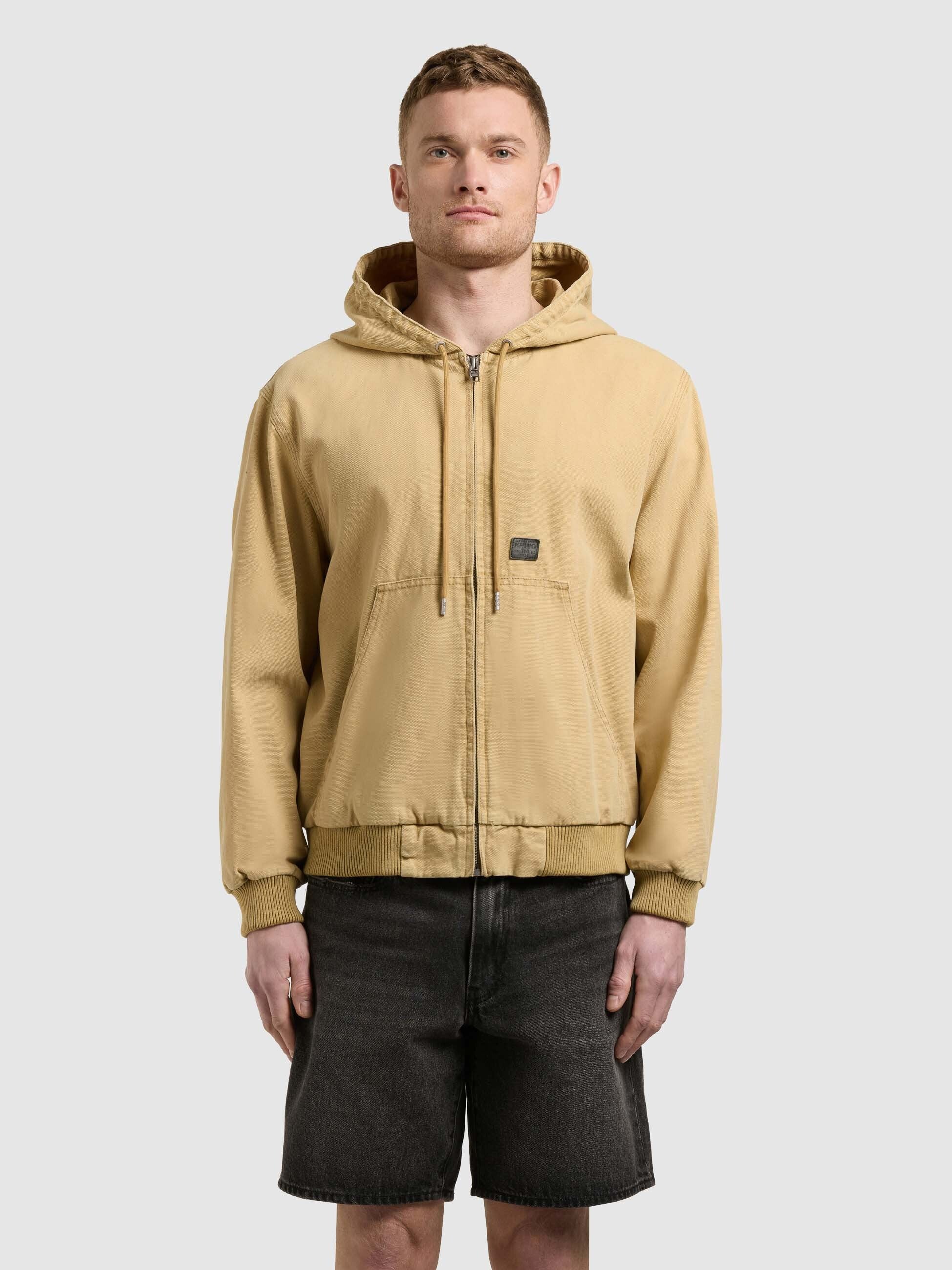 khujo-jacke-rhiis-beige-workwear-blouson-canvasjacke image 4