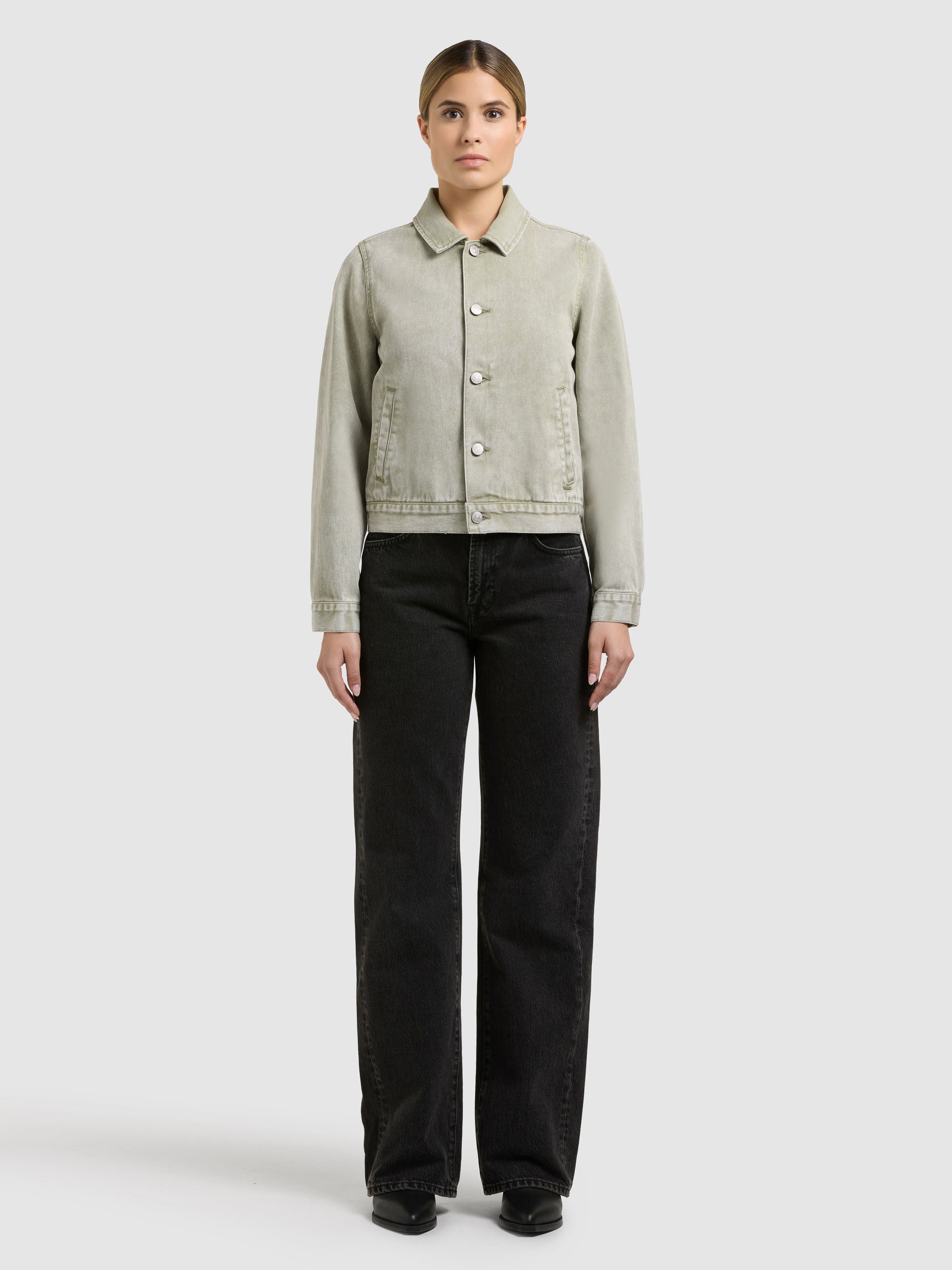 khujo-renia-damen-jeansjacke-seagreen image 2