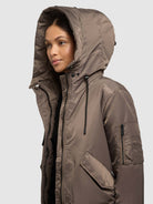 khujo-jacke-tyla-damen-bomberjacke-potter-brown image 8