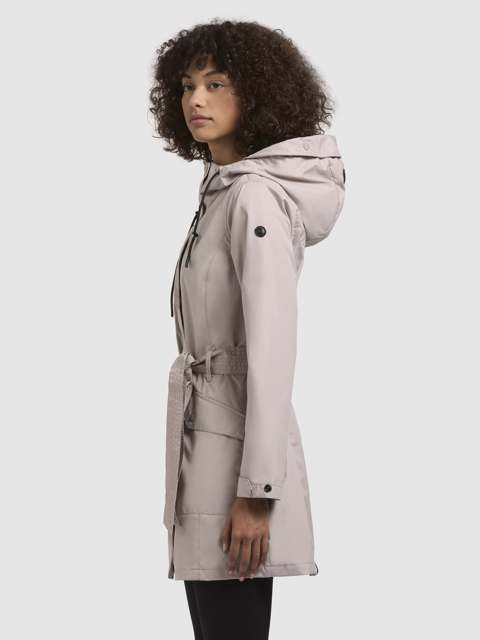 khujo-jacke-mosti-graulila-damen-sommerparka-trenchcoat-mit-kapuze-und-g-rtel image 5