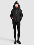 khujo-jacke-audrey-matt-black-damen-steppjacke image 2
