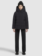 khujo-jacke-camea-black-steppjacke image 6