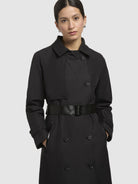 khujo-erine-damen-mantel-trenchcoat-black image 7