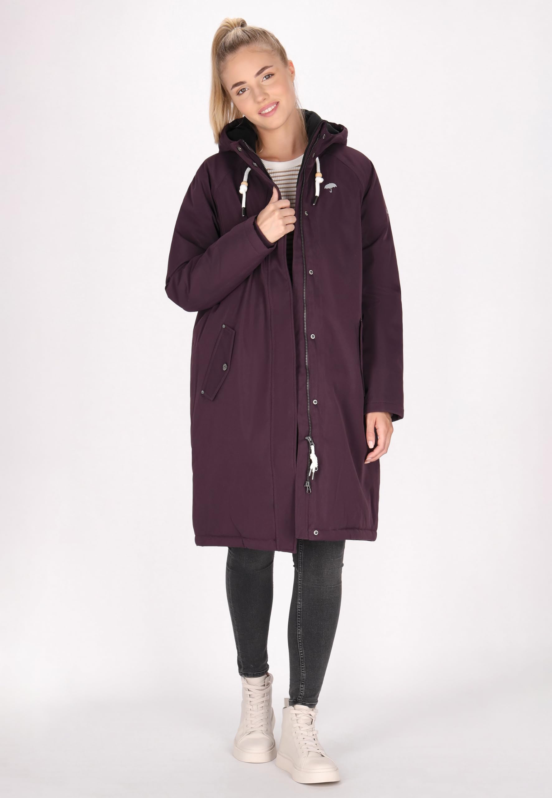 schmuddelwedda-damen-winterparka-langarm-mit-rei-verschluss-und-klappentasche-3 image 2