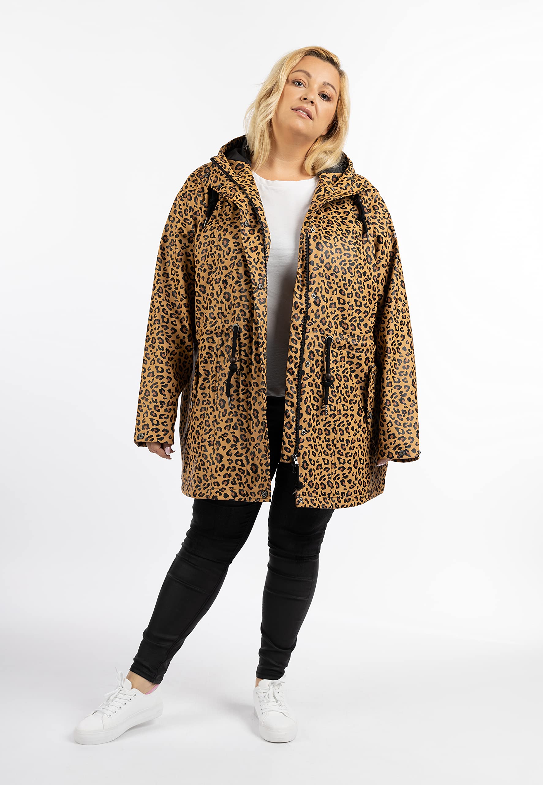 schmuddelwedda-damen-plus-size-regenmantel-mit-leoprint image 4