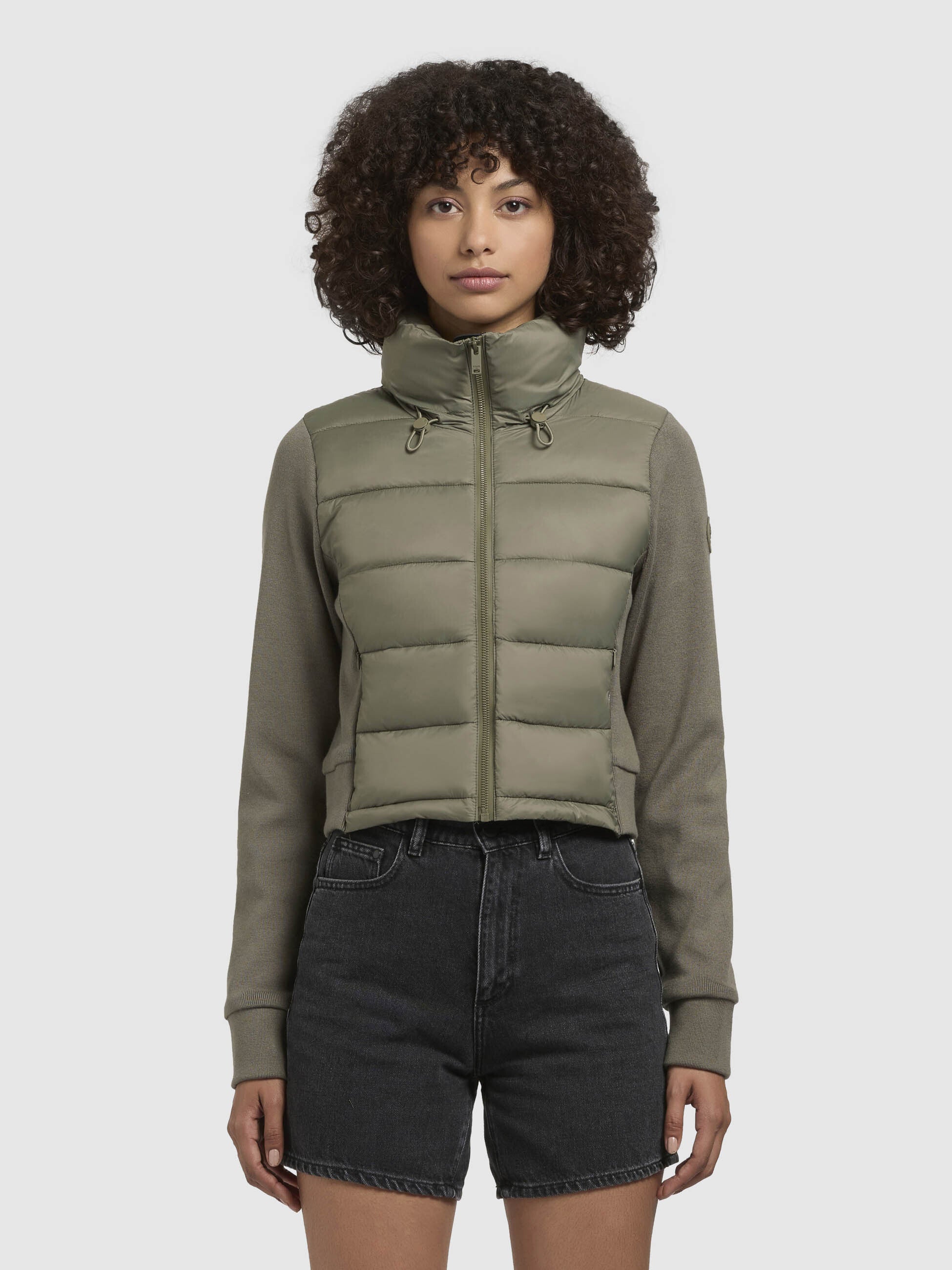 khujo-lival-jacke-graugr-n-cropped-slim-fit-damen image 4