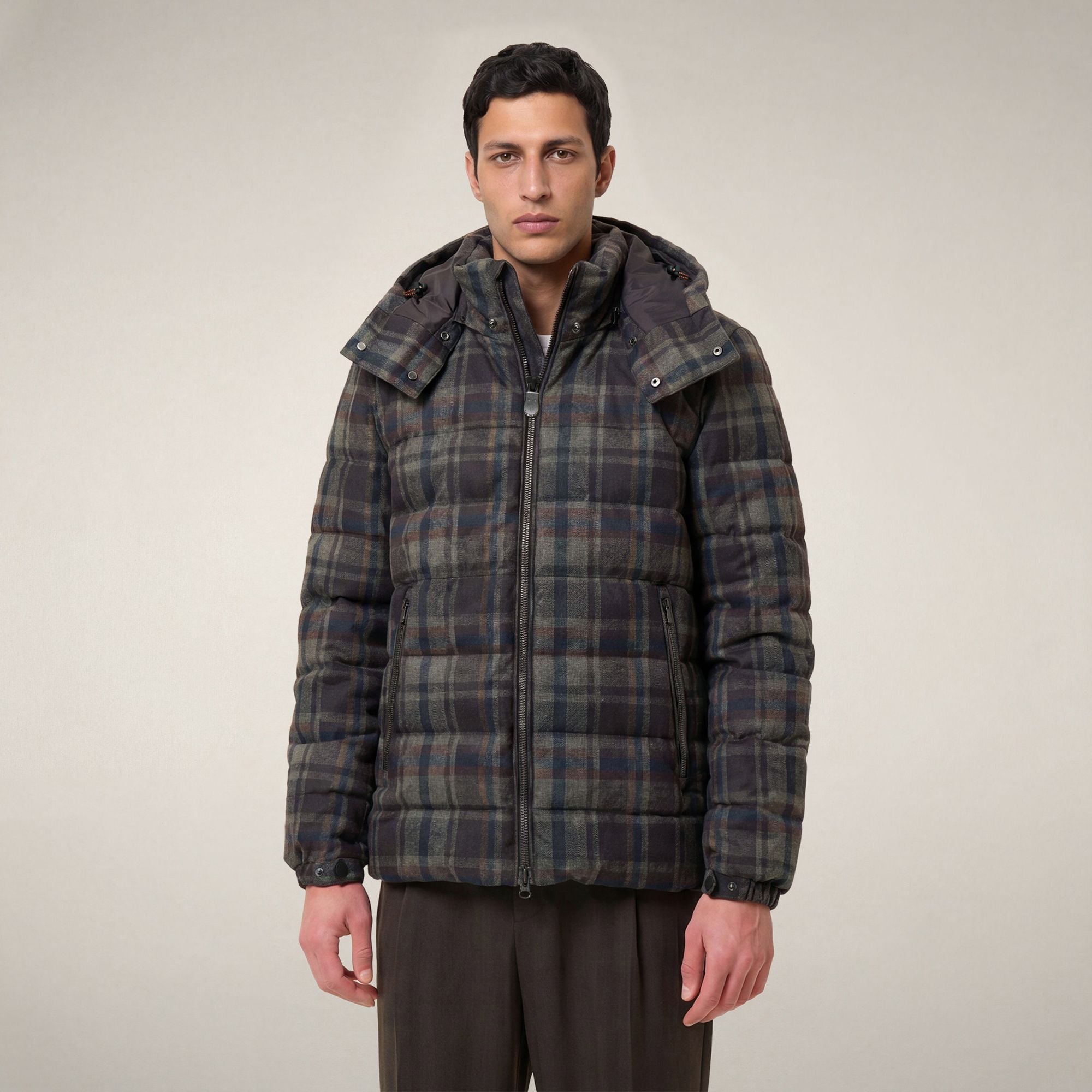 save-the-duck-gibson-herren-winterjacke-karo-braun image 5