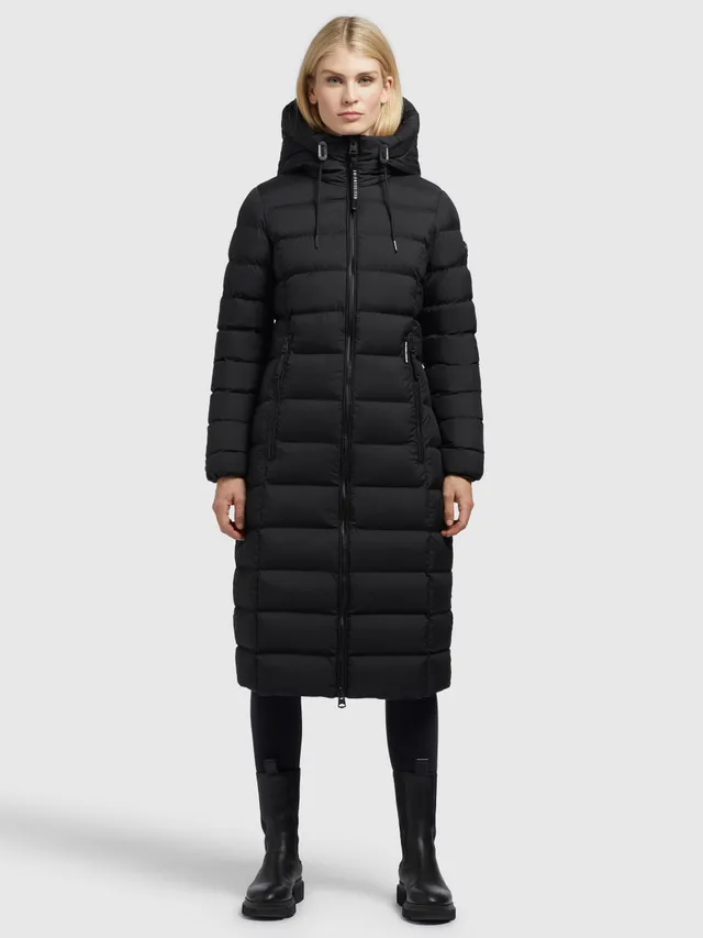 khujo-simmie-steppmantel-schwarz-knielang-regular-fit image 1
