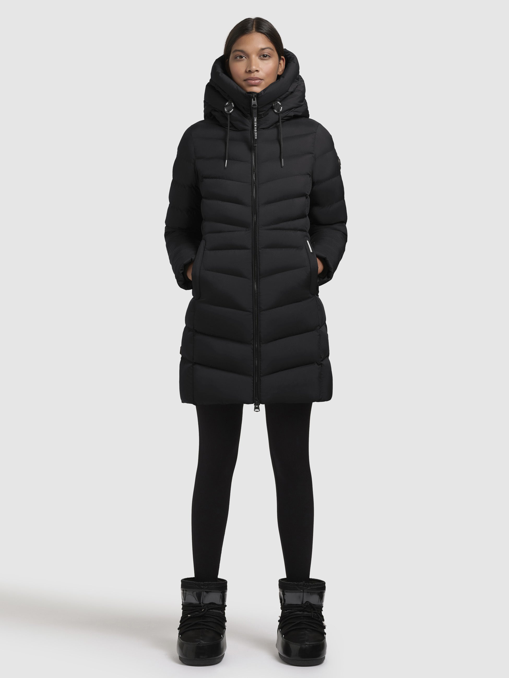 khujo-jacke-tuhani4-schwarz-damen-steppjacke-leicht image 2