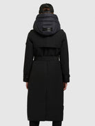 khujo-elena-damen-trench-mantel-black-knielang-mit-g-rtel image 3