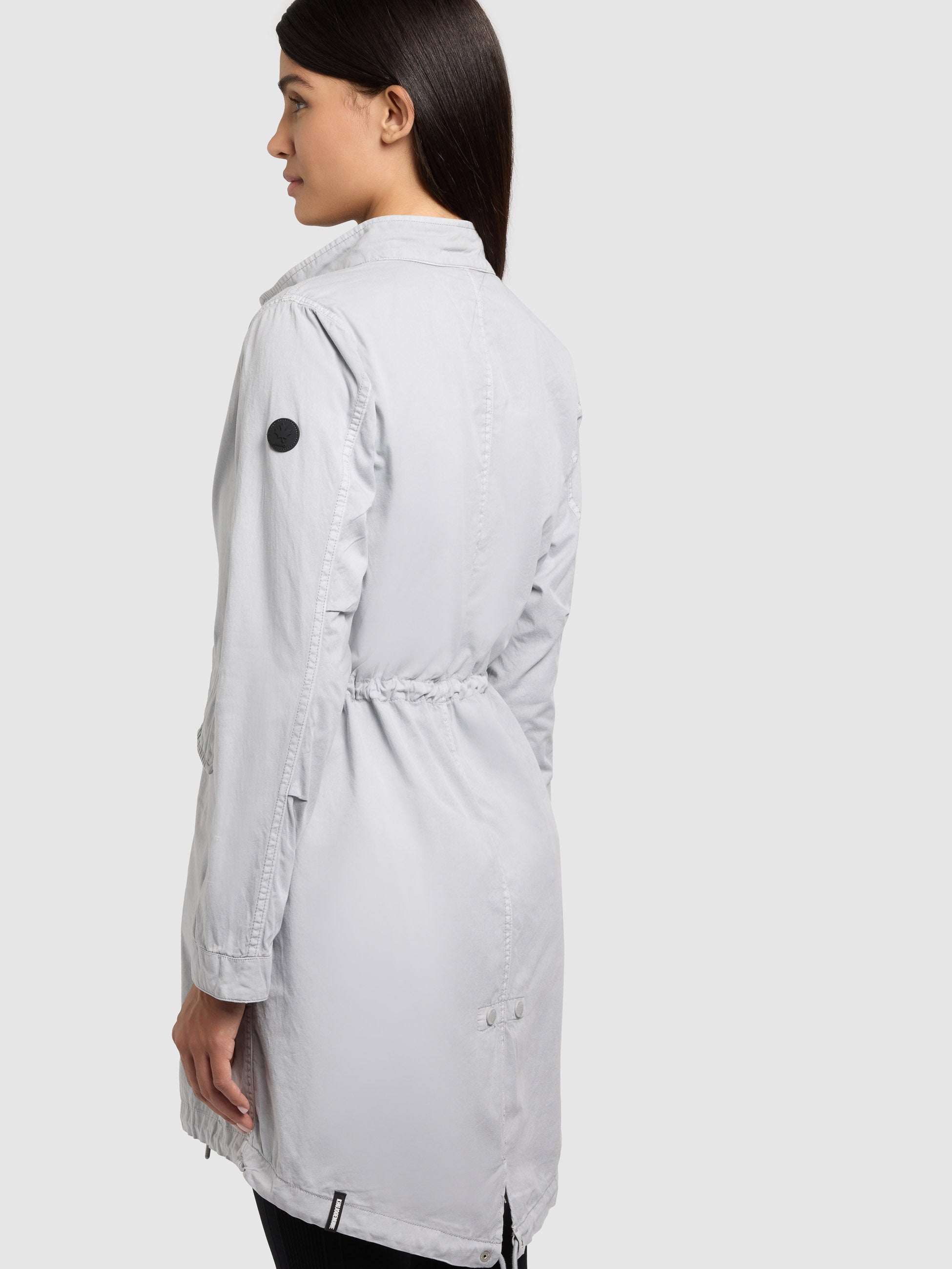 khujo-mantel-theres-light-grey-damen-parka-regular-fit-baumwoll-twill image 7