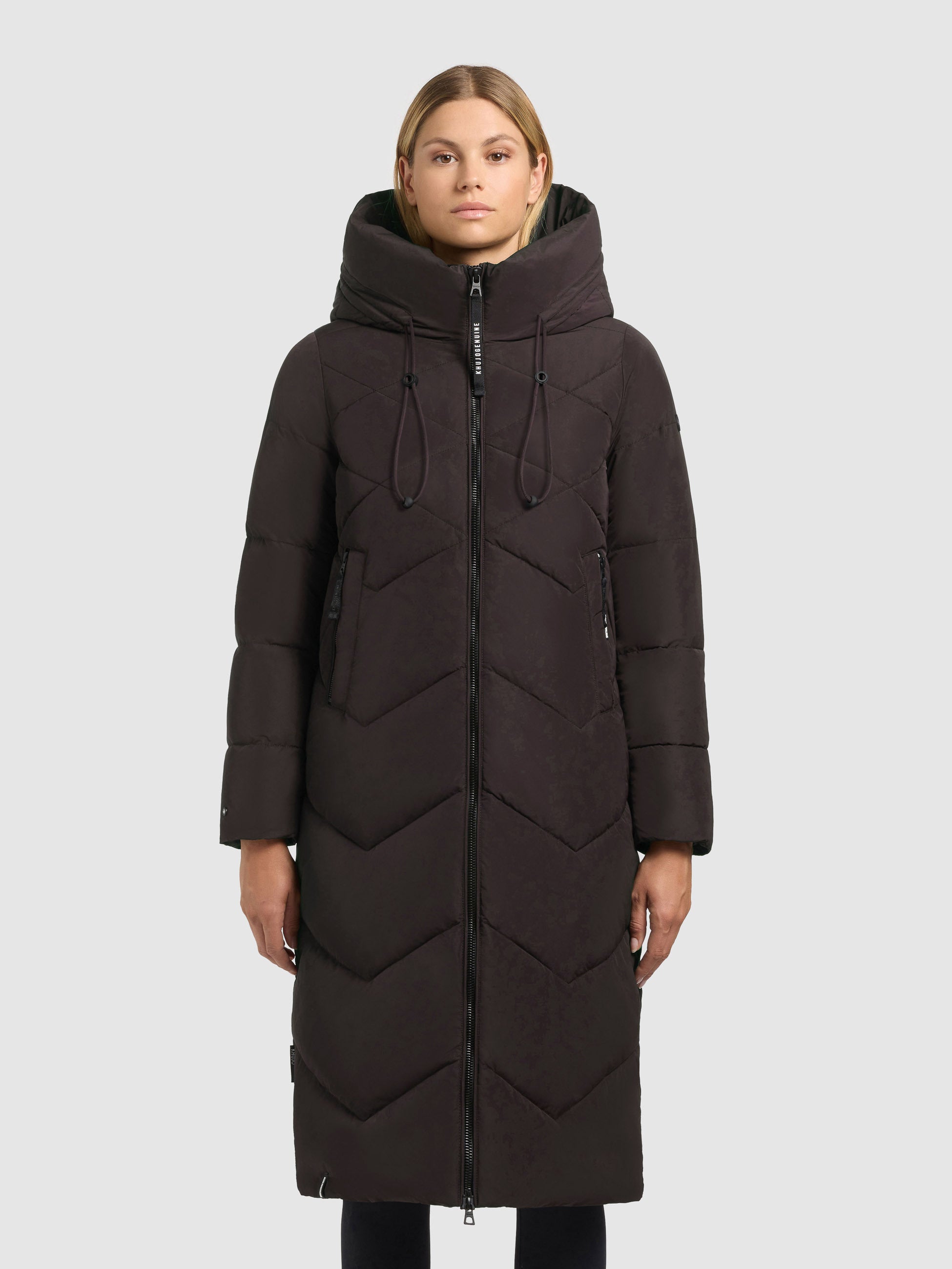 khujo-mantel-linari-moody-plum-wadenlanger-damen-steppmantel-mit-kapuze image 4