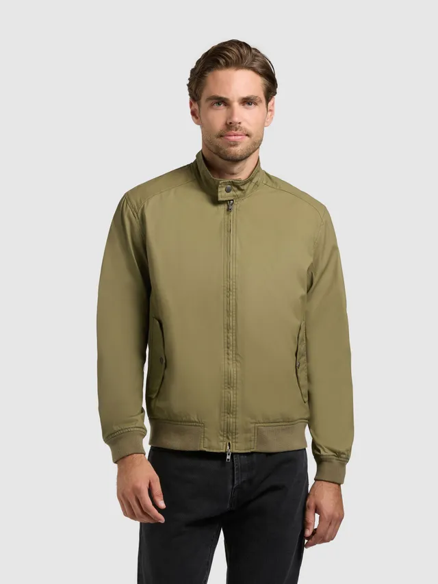 khujo-jacke-nabo-olive-blouson-aus-gewachster-baumwolle image 1