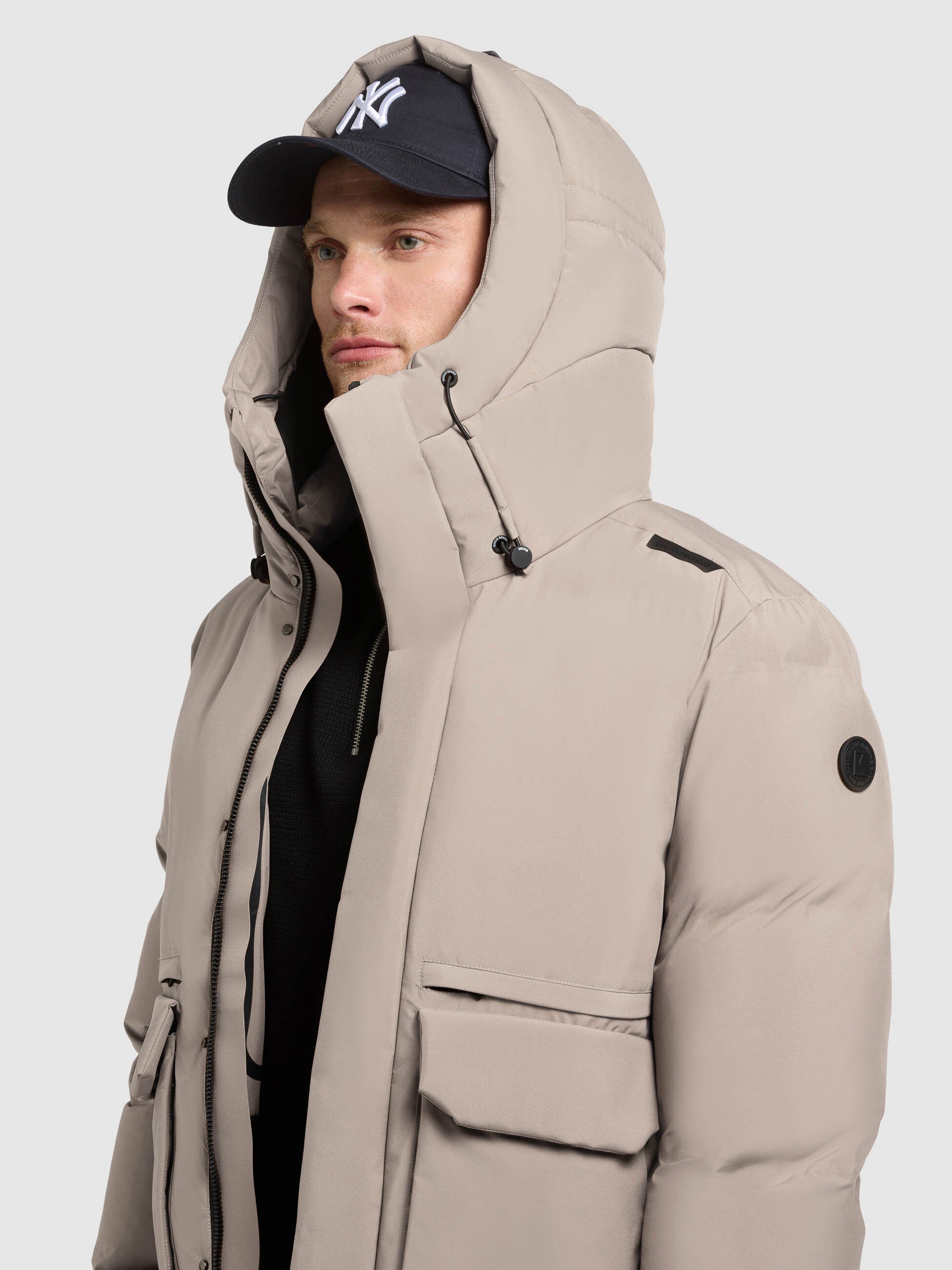 khujo-jacke-dave-greige-winterjacke image 7