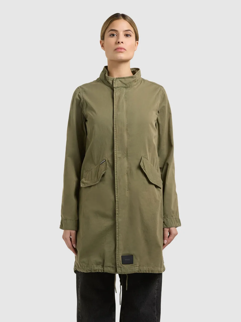 khujo-theres-parka-mantel-damen-olive-regular-fit image 1