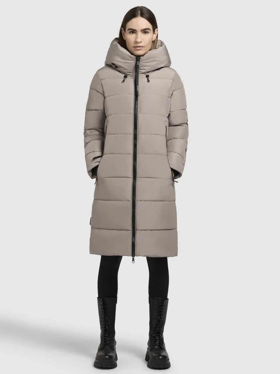 khujo-mantel-jilias5-graubeige-steppmantel-damen-winter image 1