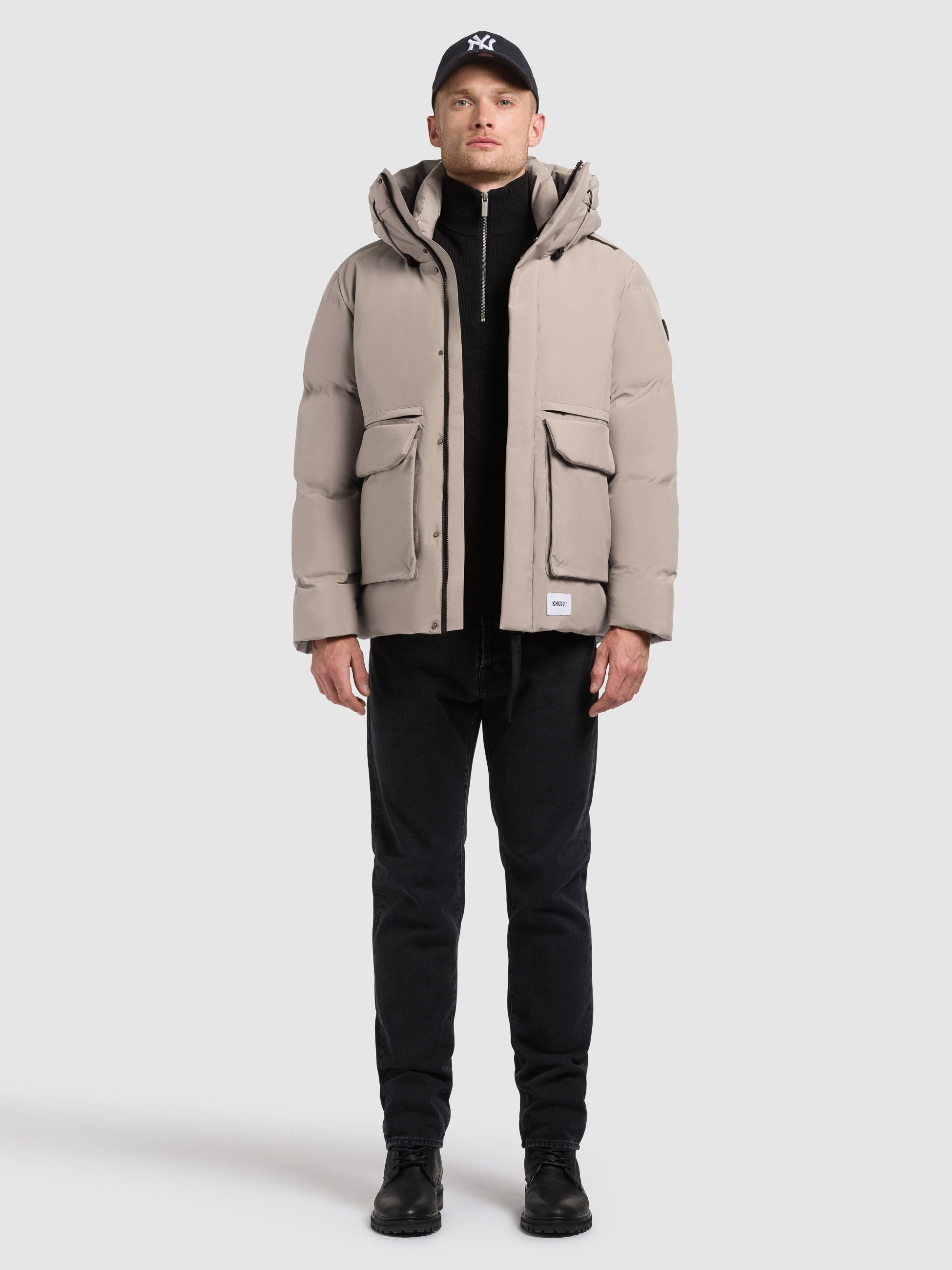 khujo-jacke-dave-greige-winterjacke image 2