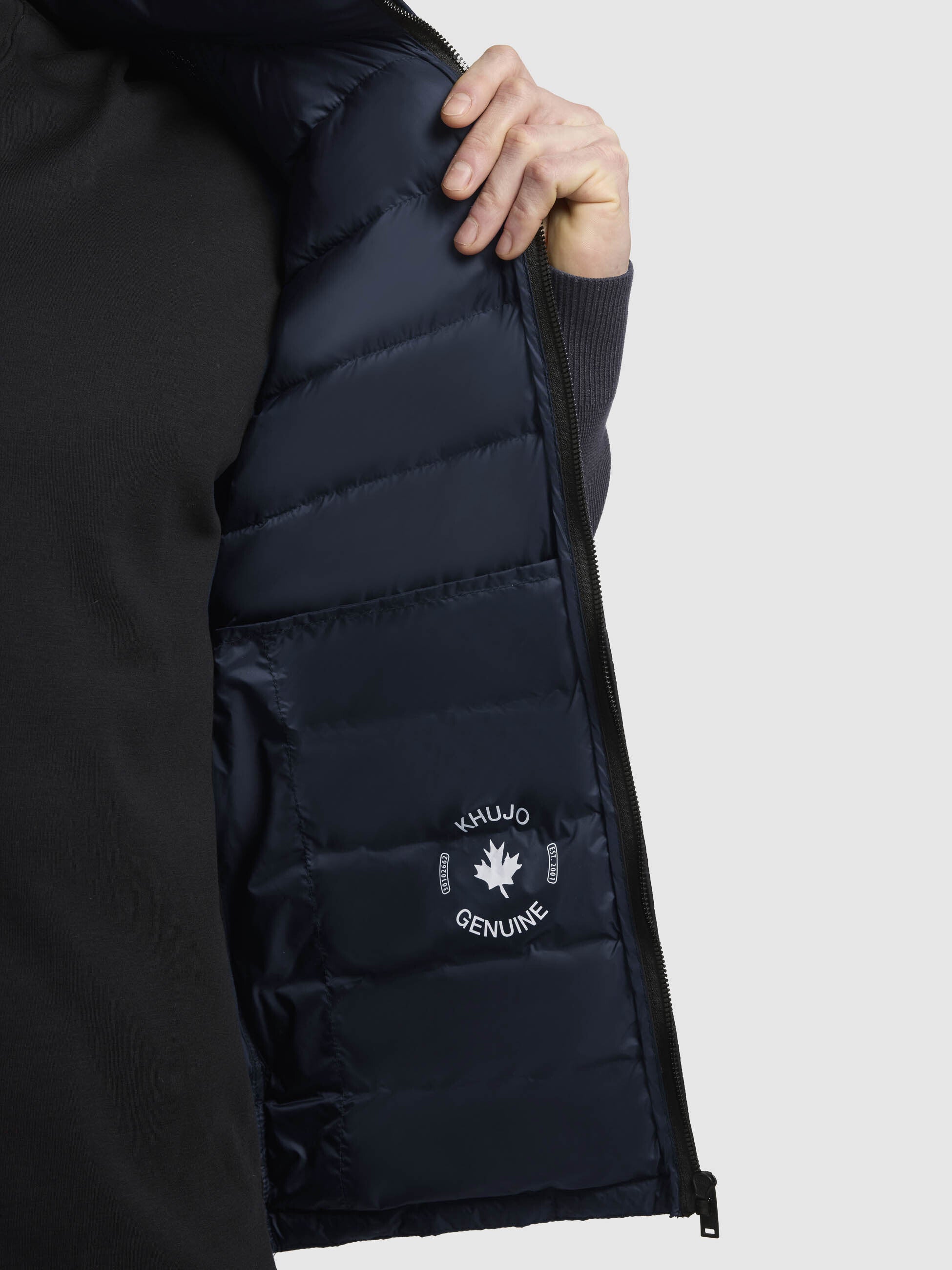 khujo-jacke-nilon-dunkelblau-sommerjacke-slim-fit image 8