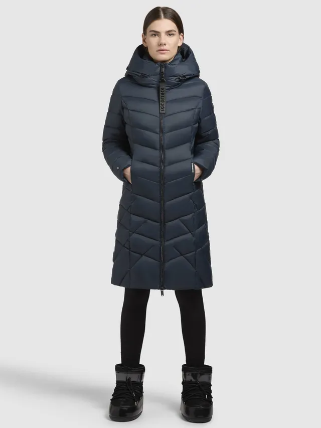 khujo-coat-odana3-dark-petrol-damen-steppmantel-knielang-wattiert image 1
