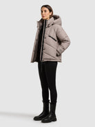 khujo-evande-damen-winterjacke-greige image 2
