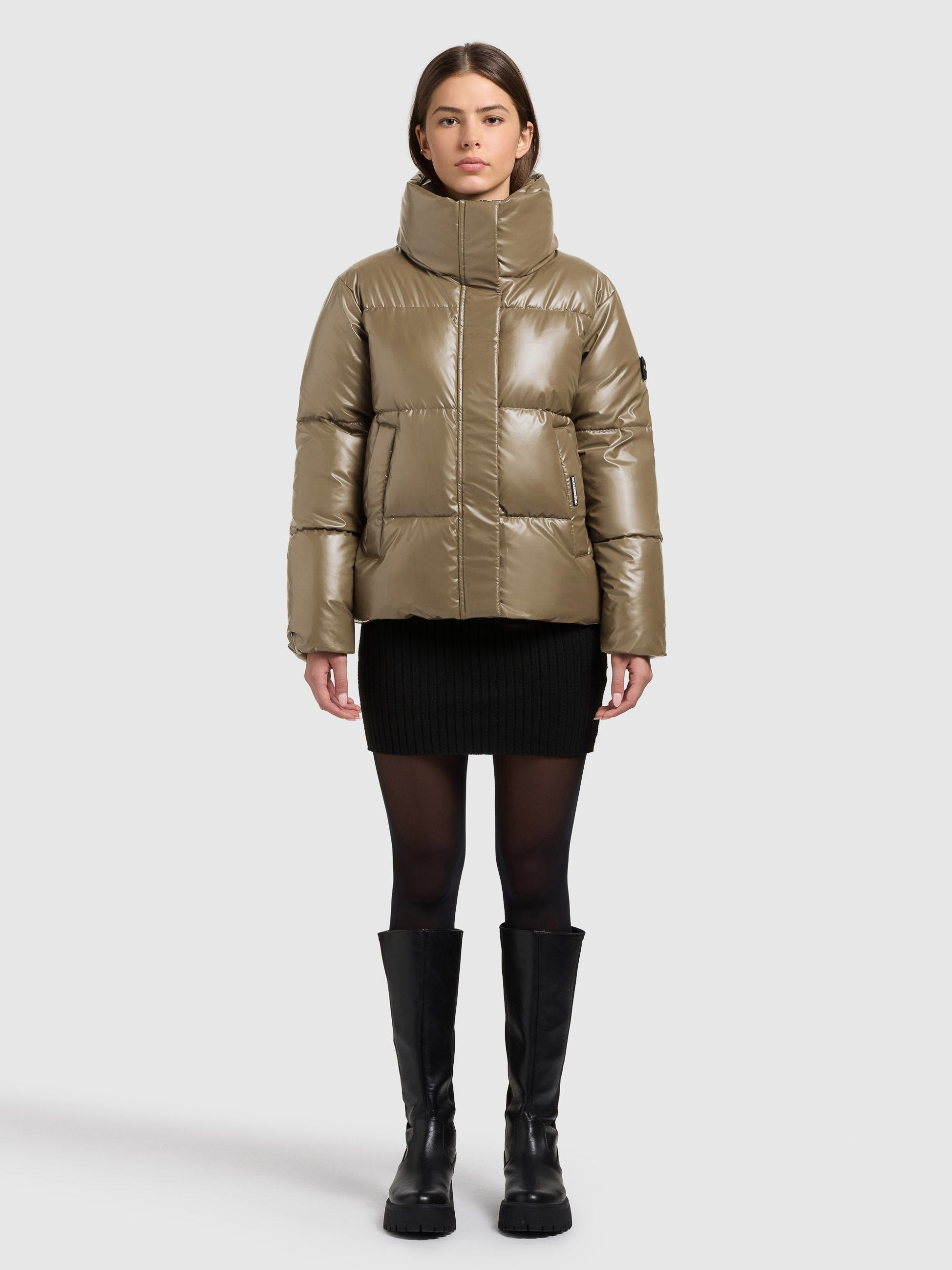 khujo-jacke-rinja2-shiny-cane-brown-h-ftlange-damen-winter-steppjacke image 1