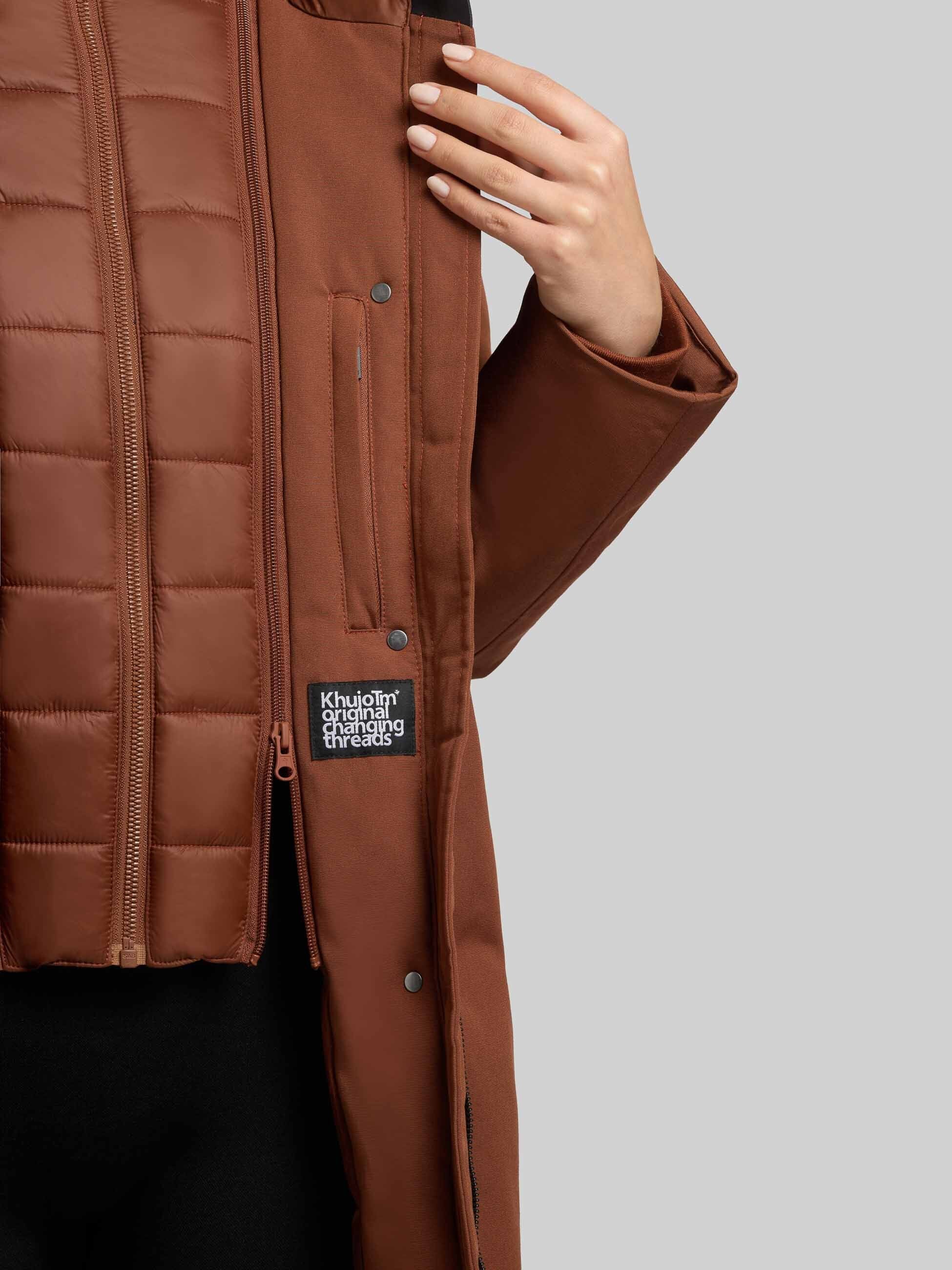 khujo-mantel-wedelia-with-inner-jacket-damen-kurzmantel-russet-brown image 8