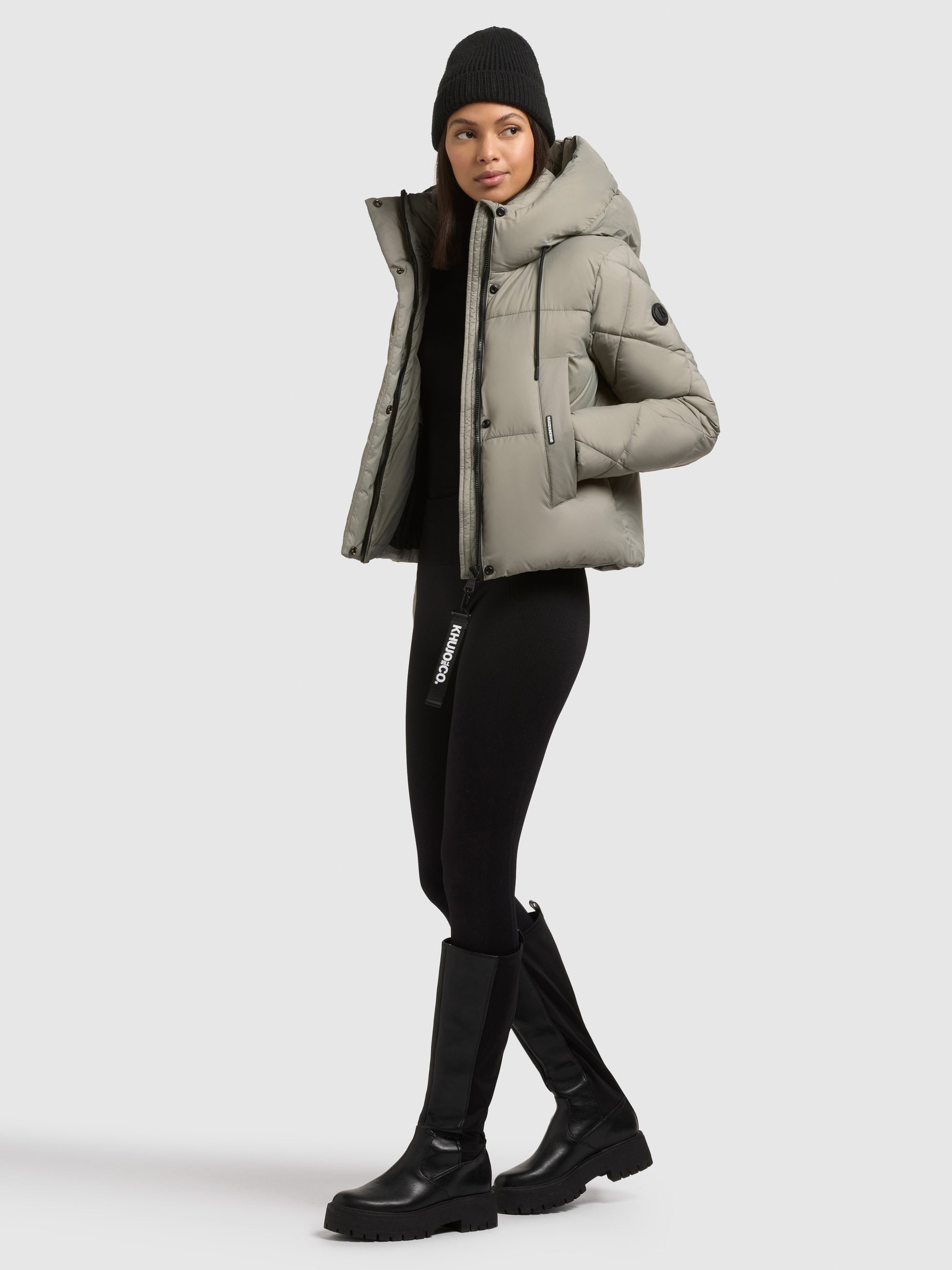 khujo-jacke-dafna-witcher-green-steppjacke-damen-slim-fit-kurz image 6
