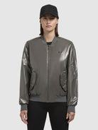 khujo-jacke-aneo-dark-gray-bomberjacke-damen-loose-fit image 4